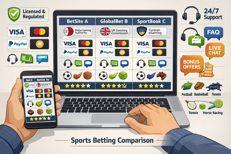comparing multiple international sports betting platforms